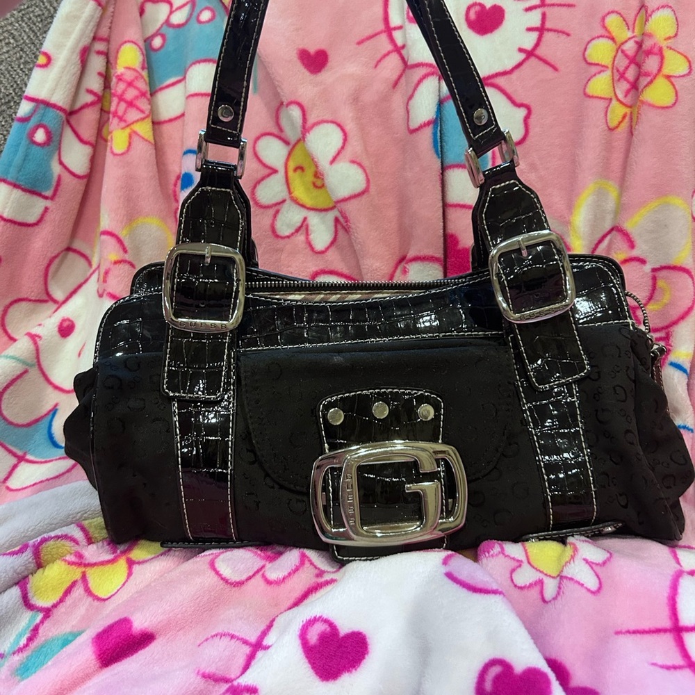 Vintage Black Guess Purse